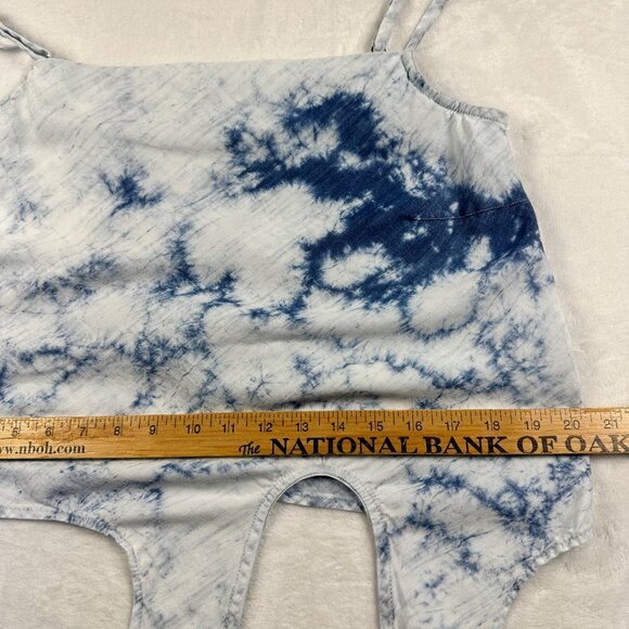 Bella Dahl Women's Blouse Bias Cowl Neck Tie up Cami Top Cloud Wash Sz S - Picture 8 of 10